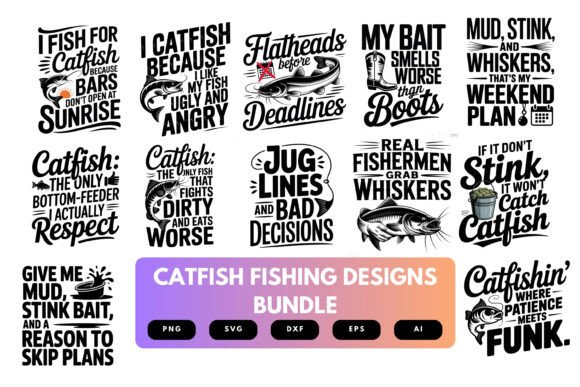 Catfish Fishing SVG Bundle Review