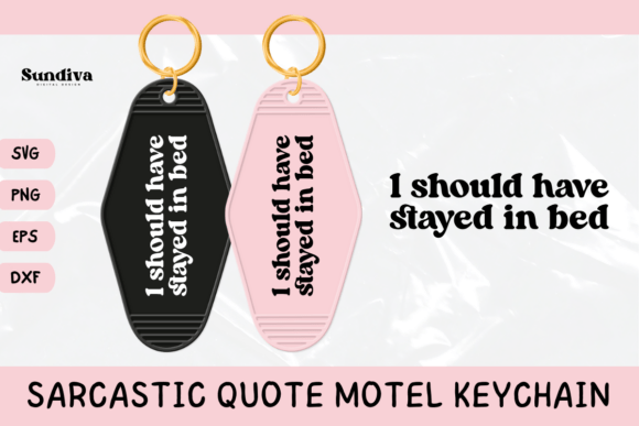 Funny Sarcastic Motel Keychain SVG 16