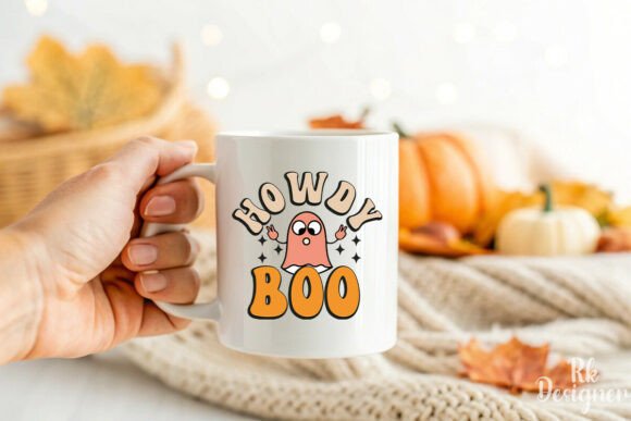 Howdy Boo Funny Ghost Halloween Quote