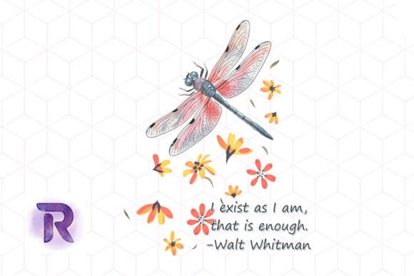 I Exist As I Am Whitman Quote PNG