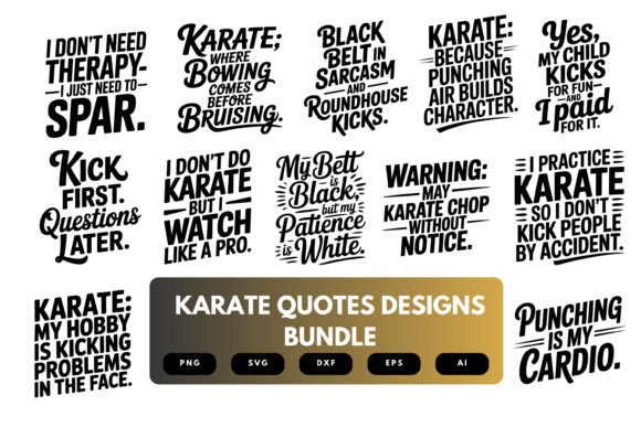 Karate Quotes SVG Bundle Review