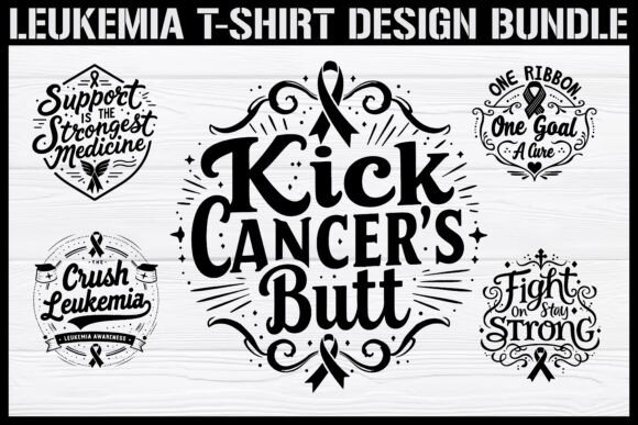 Leukemia Awareness T-Shirt Design Bundle