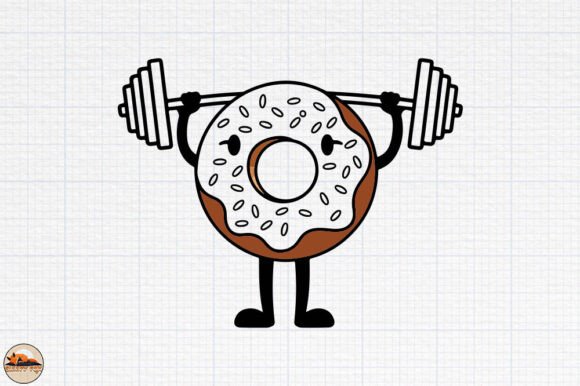 Weightlifting Donut, Funny Gym Workout