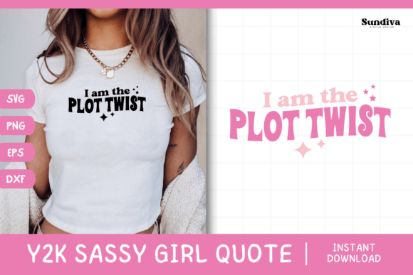 Y2K Sassy Girl Baby Tee Quote 14