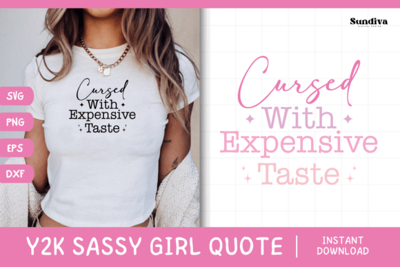 Y2K Sassy Girl Baby Tee Quote 19