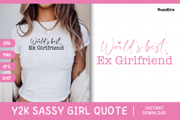 Y2K Sassy Girl Baby Tee Quote 23