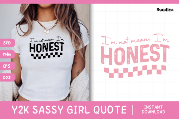 Y2K Sassy Girl Baby Tee Quote 7