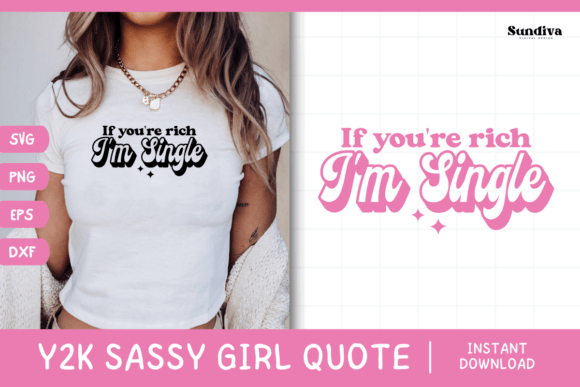 Y2K Sassy Girl Baby Tee Quote 8